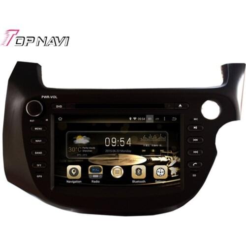Topnavi 8'' Octa Core 4GB Android 6.0 Car Video Player Auto Audio DVD PC for FIT/JAZZ RHD 2007- For Honda GPS Navigation Radio