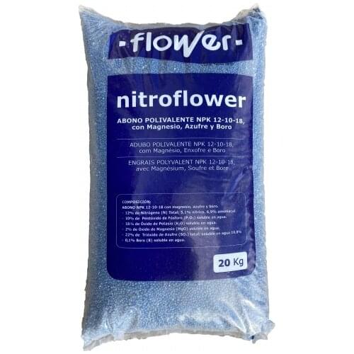 Nitrolower fertilizer blue 12-10-18 MG B S 20KGS