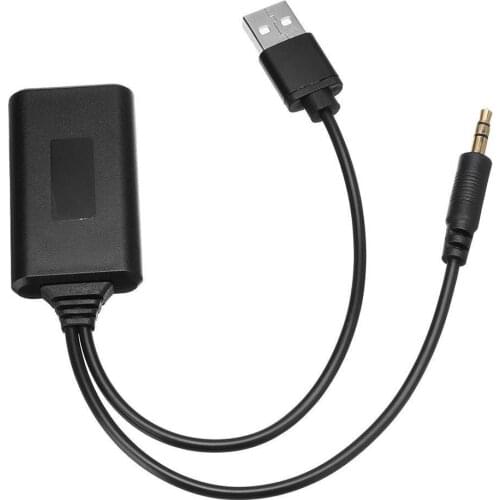 Universal Car 12V bluetooth Module Adapter Wireless Jack Adapter Plug Stereo Aux Cable 3.5MM Radio USB AUX-IN J4A3