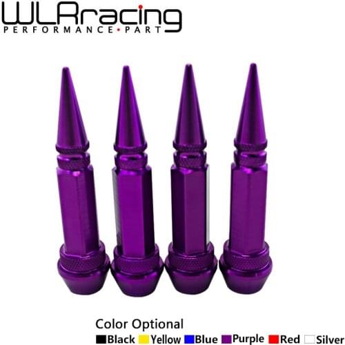 WLR RACING - 4Pcs/set Universal Auto Bicycle Car Tire Valve Cap VALVE STEM CAPS WHEELS RIMS like Racing lug nuts WLR-WR12