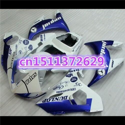 YZF R6 2003 2004 2005 Fairing bodywork for YZF R6 2003 2004 2005 YZF-R6 03 04 05 blue white YZFR6 600 03-05 fairing kit-D D