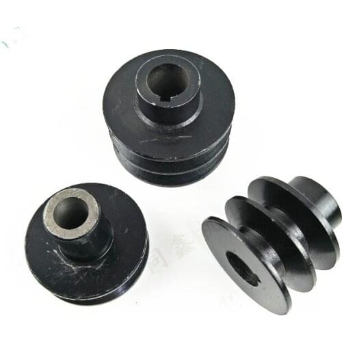 Iron belt pulley for Chinese 152F 154F 168F 170F engine motor Double Groove Pulley A-shape Pulley Wheel