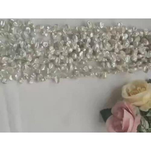 7-8mm natural freshwater pearl irregular shape keshi pearls strands