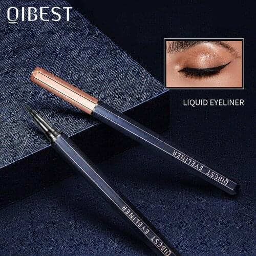 1 Pcs Thick Black Quick-dry Eyeliner Waterproof Not-blooming Natural Long Lasting Eyeliner Pen Eye Makeup Cosmetic Tool TSLM1