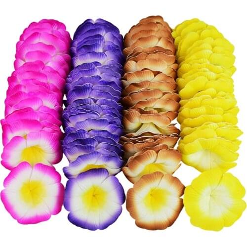 10pcs 7.5cm Plumeria Flowers Artificial Frangipani Hawaiian Luau Party Wedding Decoration Fake Flower DIY Head Hair Dress Crafts