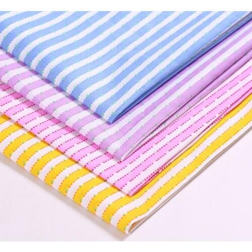 100*150cm Striped Printed Sewing Fabric By Meter Clothes Lining Material Home Decoration Tablecloths DIY