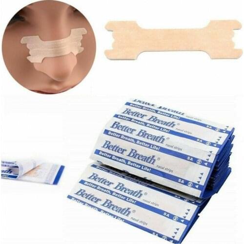 100 PCS Better breath Breathe Right Nasal Strips Anti Snoring Strips Sleep & Snoring Nasal Strips Sleep Better Health Care
