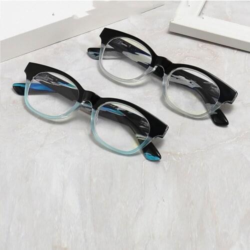 CLARA VIDA 2021 New 2Pieces!!!Fashion Reading Glasses for Men Women Trend Leisure and Comfortable+1.0+1.5 +2.0 To +4.0