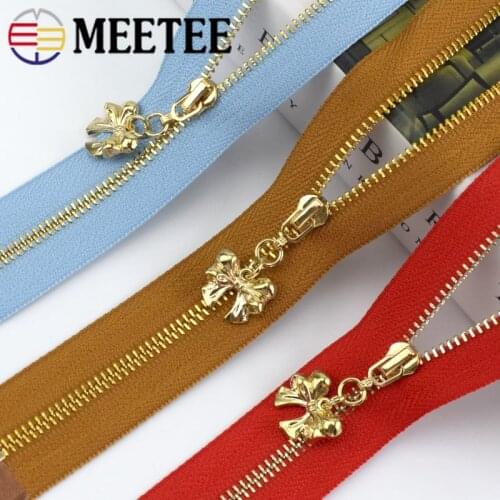 2pcs 40cm 50cm 60cm 70cm 3# Metal Zippers Open End Zipper DIY Bags Purse Garment Decor Zip Sewing Accessories ZA036