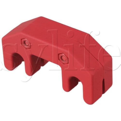 4 Prong Red Rubber Coated Practice Mute for Fiddle Violin Viola