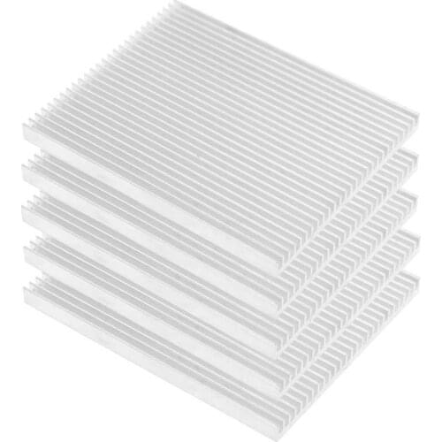 5Pcs Heat Sink CPU Ultra-Thin Aluminum Cooling Heat-Dissipating Parts 100 x 80 x 7MM Heat Sink