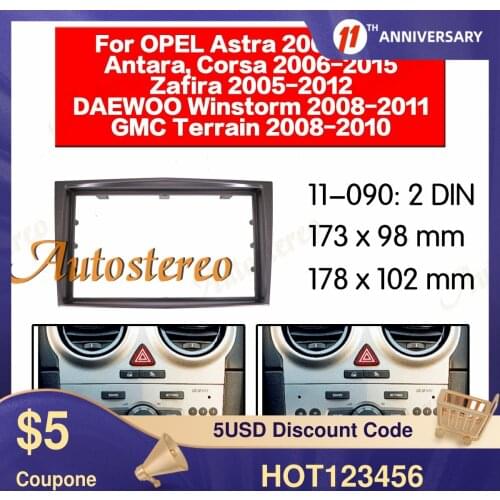 Car Fascias Stereo Radio Panel Audio Navigation Frame Dash Kit For 2006+ Opel Vectra Astra Zafira Radio Fascia Frame