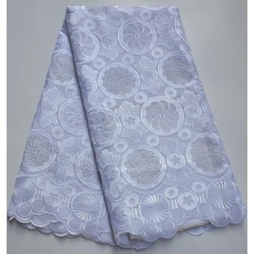 White African Lace Fabric 2020 High Quality luxury Lace Swiss Voile Lace In Switzerland Dubai Cotton Fabric Lace For Wedding G58