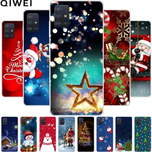 Case For Samsung A51 Christmas NEW Year Soft TPU Phone Cases For Samsung Galaxy A51 A71 5G Silicone back Cover A 51 2020 A 71