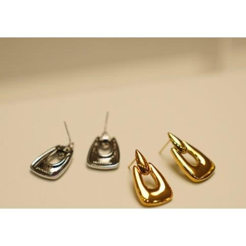 H16 Rispada Trendy Gold Earring For Women Girl Party Drop Dangle Pendant Earring