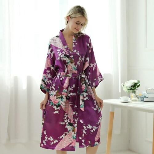 HONGHANYUAN Women's Silk Robes
