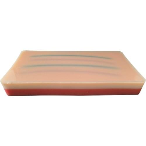 Iv Injection Training Pad Model, Silicone Human Skin Suture Training Model, Injection Practice Pad, 4 Veins Imbedded