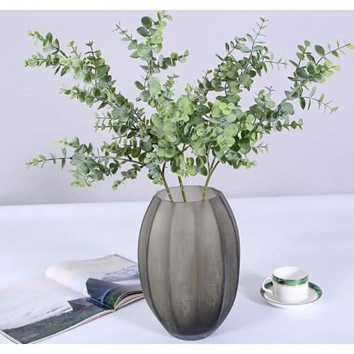 69cm Nordic Wind Artificial Plants Bunch Eucalyptus Money Leaf Home Wedding Deco Flower Arrangement Photography Props Gray Green