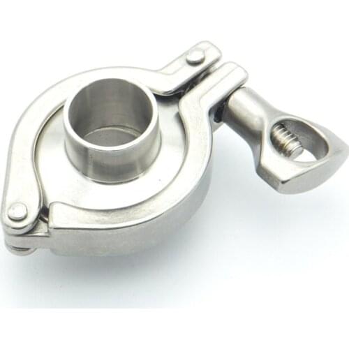 304 Stainless Steel Sanitary Pipe Fitting Set 19mm Pipe OD Sanitary 1.5" Tri Clamp Weld Ferrule + Tri Clamp + Silicon Gasket