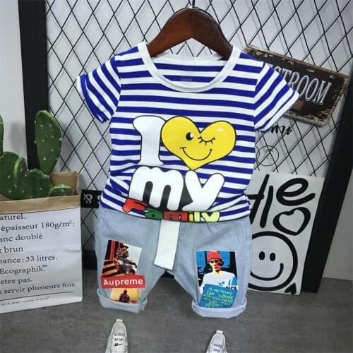 New Baby Boy Clothing Sets Brand Designer Summer Toddler Boy Sport Suit Casual Kids T-Shirts And Shorts 2pcs Outfits 2-6Years