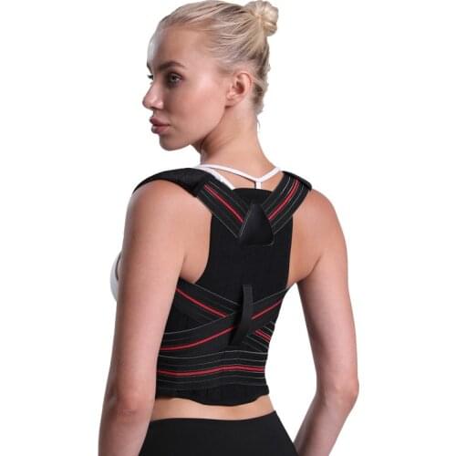 Posture Corrector Women, Spine and Back Support, Providing Pain Relief for Neck, Back, Shoulders, Adjustable black 1