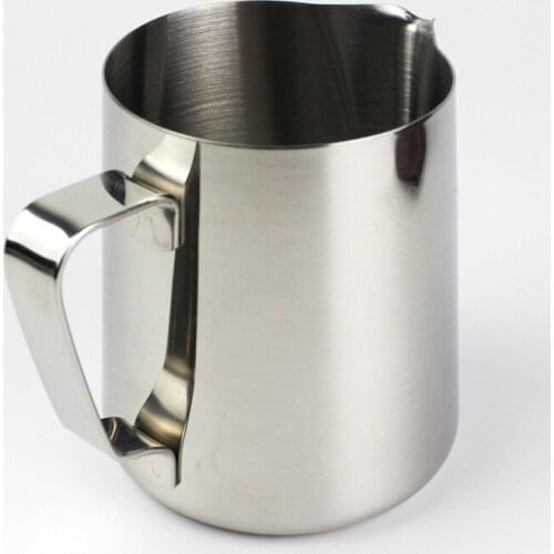 Thicker 350ml Stainless Steel Kitchen Home Handle Coffee Garland Cup Latte Jug Thicker Milk Coffee Cup New
