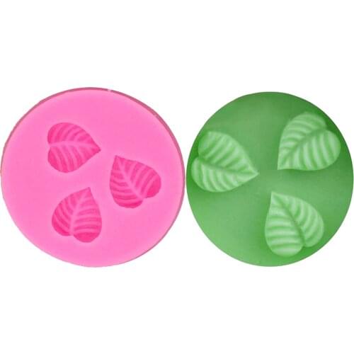 M0213 Mini Tree Leaves Silicone Mold Home DIY 3D Fondant Cake Decorating Tools Chocolate Baking Tools Cake Bakeware Molds