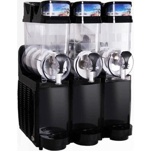 Black color Snow Melting machine/Three Tank Slush Machine/Cold Drink Maker/Smoothies Granita Machine/Sand ice machine
