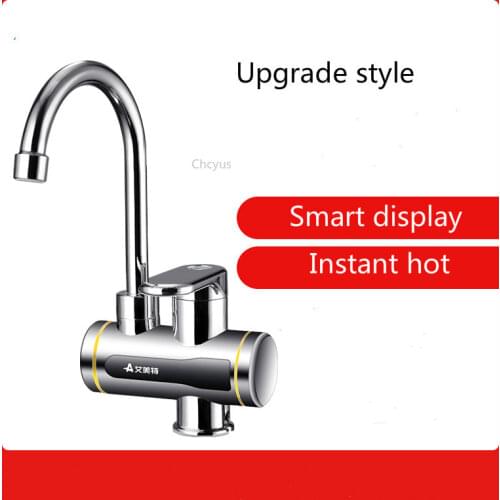 Instant electric hot water faucet household kitchen over water fast heating faucet water heater small kitchen treasure