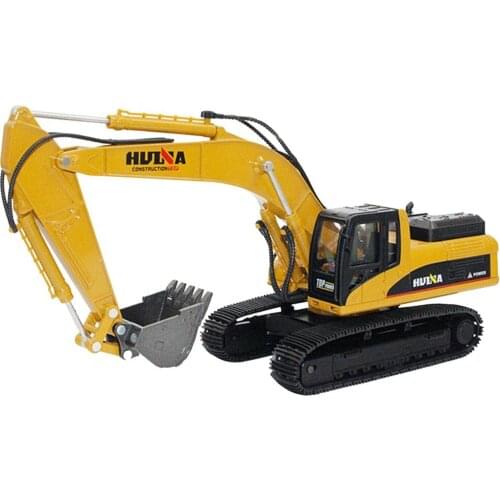 HUINA 1:40 Diecast Model Alloy simulation vehicle Car Die-Cast Dump Truck Bulldozer Wheel Loader Excavator kids toy collectables