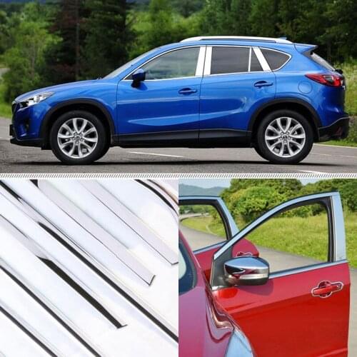 A Set Window Pillars Window Sill Molding Trim Exactly Fitted For Mazda CX-5 2013-2015