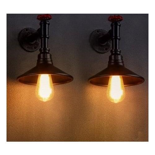 Retro Loft Style Creative Water Pipe Lamp Edison Wall Sconce Industrial Vintage Wall Light Fixtures For Home Lighting Lampara