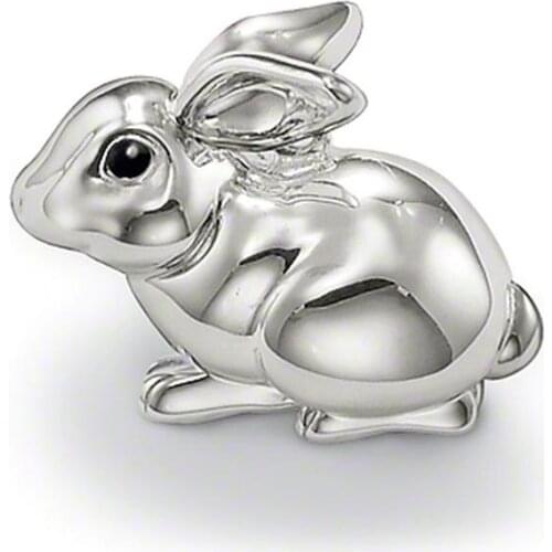 Silver Bunny Rabbit Pendants, 2018 Fashion Eternity Love Chain Necklace Accessories Pendant Jewelry Bijoux Cute Gift for Women