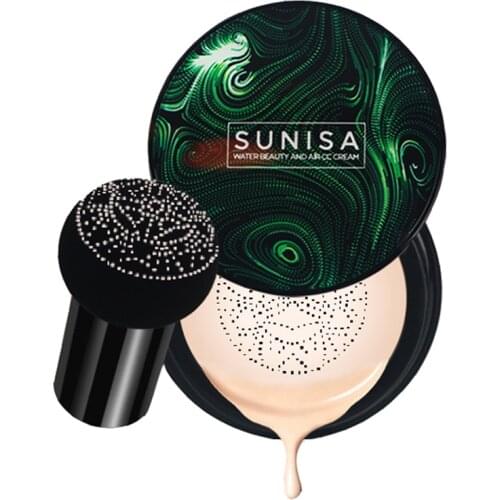SUNISA New Mushroom Head Make up Air Cushion Moisturizing Foundation Cream Air-permeable Natural Brightening Makeup BB Cream