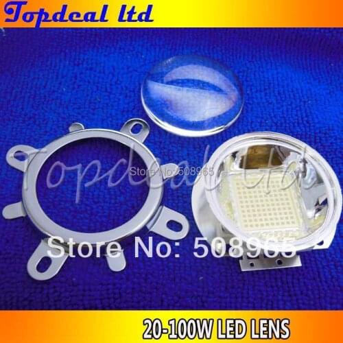 90-120 degreen led Lens + Reflector Collimator + Fixed bracket 20W 30W 50W 70W 100W LED