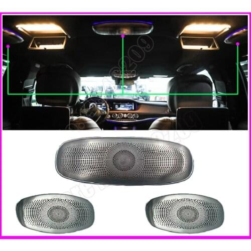 LED Ambient Light Set For Benz C/E/S/GLC W213 W222 W205 X253 MB 3/7/64 Colors Original Ceiling Speaker glasses case reading lamp