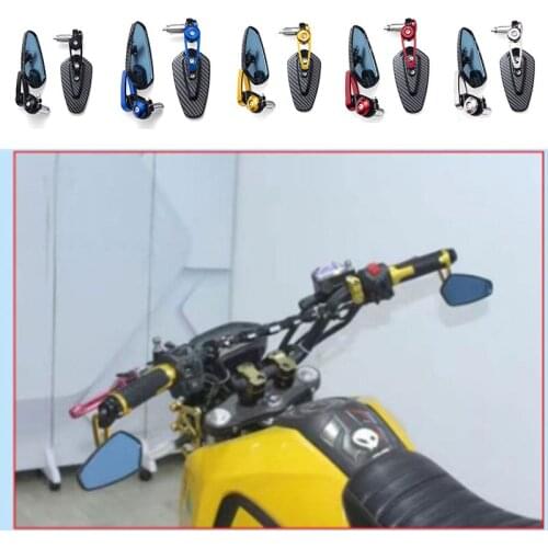 Universal Motorcycle Mirrors For Kawasaki Honda Suzuki Benelli Yamaha Moto Rearveiw Mirror Bar End Motorbike Handlebar Mirror
