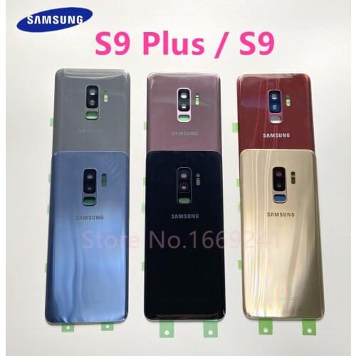 Back Cover Panel Battery Door For Samsung Galaxy S9 Plus S9+ G965 SM-G965F S9 G960 SM-G960F G960FD Rear Glass Case Housing