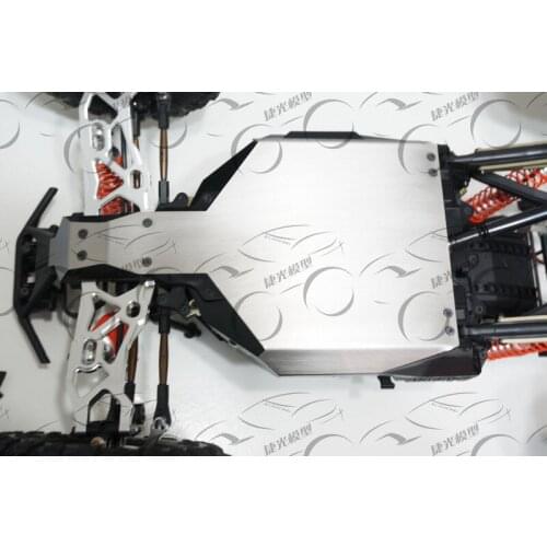 Stainless steel chassis protection plate Rear chassis Protector Plate for 1/10 YETI 90026 90025 90050