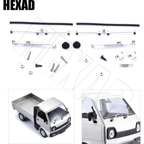 1 pair Of Metal Movable Wiper Decoration Parts, Suitable For WPL D12 Remote Control Car Rail Car Upgrade Accessories