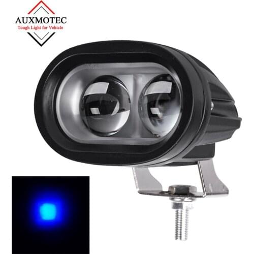 1pcs 4D 12w Blue Led Spot Work Driving Light Safety Warning Led Spotlight Forklift Truck Lamp Warehouse Safe 10v-80v 24v 48v 60v