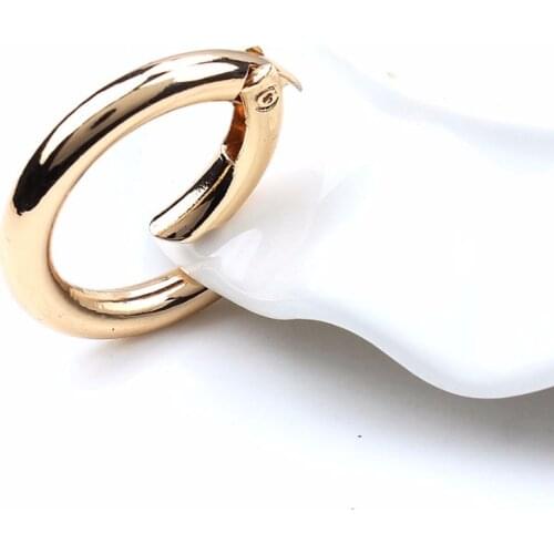 1pcs/lot 35mm gold/silver color small craft simple round zinc alloy lobster clasp buckle DIY jewelry making accessories UF8534