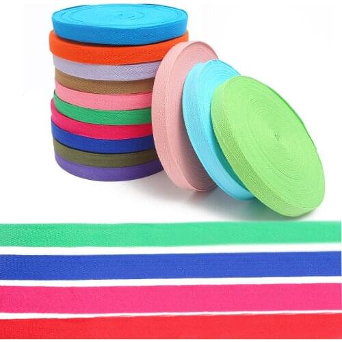 5Meter 2cm 100% Cotton Woven Ribbon Multi Color Herringbone Tape Ribbons DIY Sewing Clothing Bag Toys Home Textile Accessories