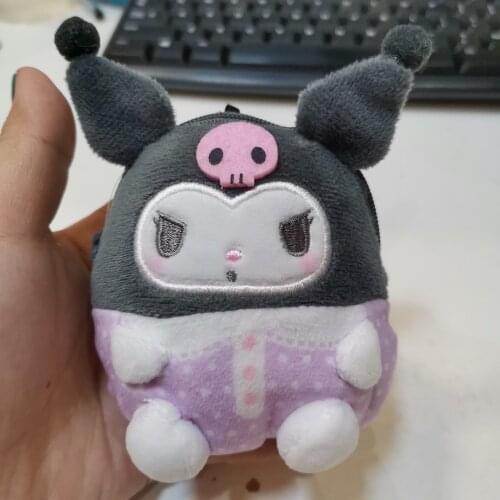 9CM Animal Cartoon Keychain Dolls Plush Stuffed Toys With Cloth Key Chain Cute Lovely Amine Peripherals For Kids Birthday Gift