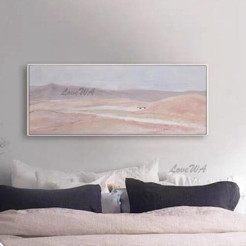 Abstract Seascape Scenery Picture Art Handmade Oil Painting Canvas Wall Art Modern Wall Hanging Pictures For Bedroom Decoration
