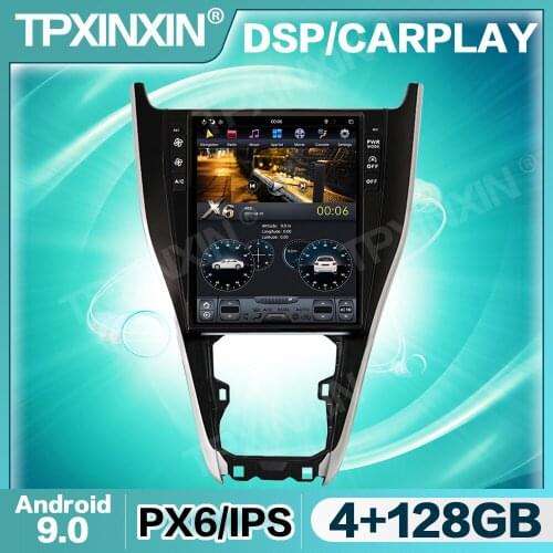 Tesla IPS Screen Android 9 Car Radio For Toyota Harrier 2013 2014 - 2018 Multimedia Video Audio DVD Player Navigation GPS 2 din