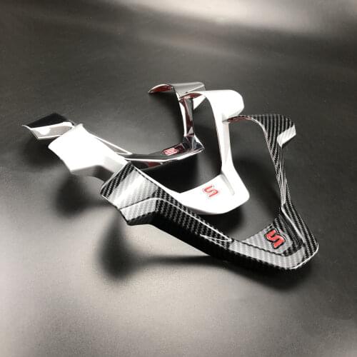 Car Refit Accessories for Ford New Fiesta MK7 2009-2017 Ecosport 2012-2017 Car Steering Wheel Covers Trim Sticker