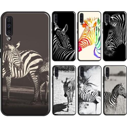 Animal Zebra Black and White Monotone Art For Samsung Galaxy A52 A12 A32 A72 A10 A40 A50 A70 A21S A20e A11 A31 A41 A51 A71 Case