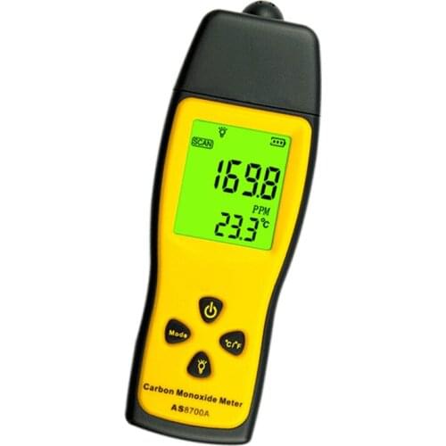 Carbon Monoxide Gas Detector Portable Gas Concentration Detection Alarm Home CO AS8700A