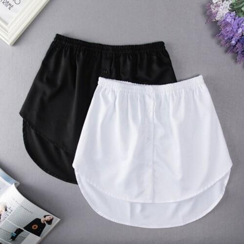 Hot Mini Skirt Shirt Extenders Adjustable Layering Fake Top Lower Sweep Set DO2